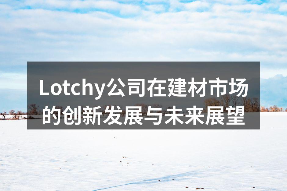 Lotchy公司在建材市场的创新发展与未来展望